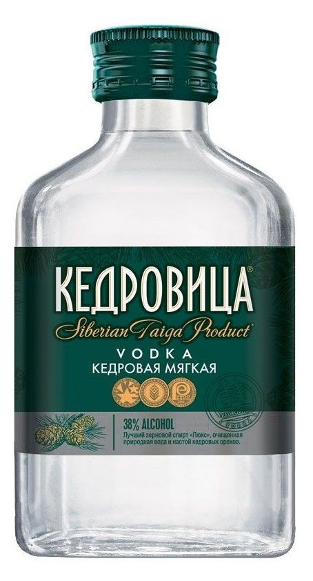 Водка Кедровица Кедровая мягкая Россия, 0,25 л