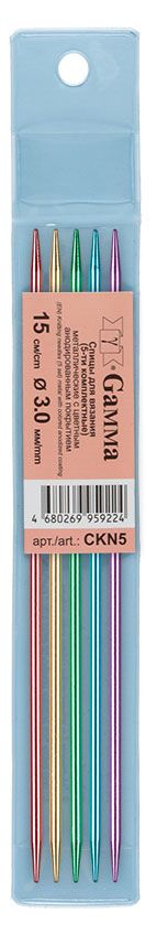 Спицы Gamma пятикомплектные d 3 мм, 15 см, 5 шт