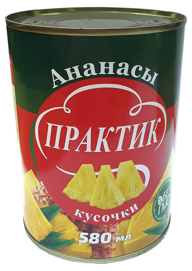 Ананас Практик кусочки, 580 мл