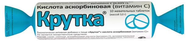 Аптека  Ашан Аскорбиновая кислота Крутка, 10 шт