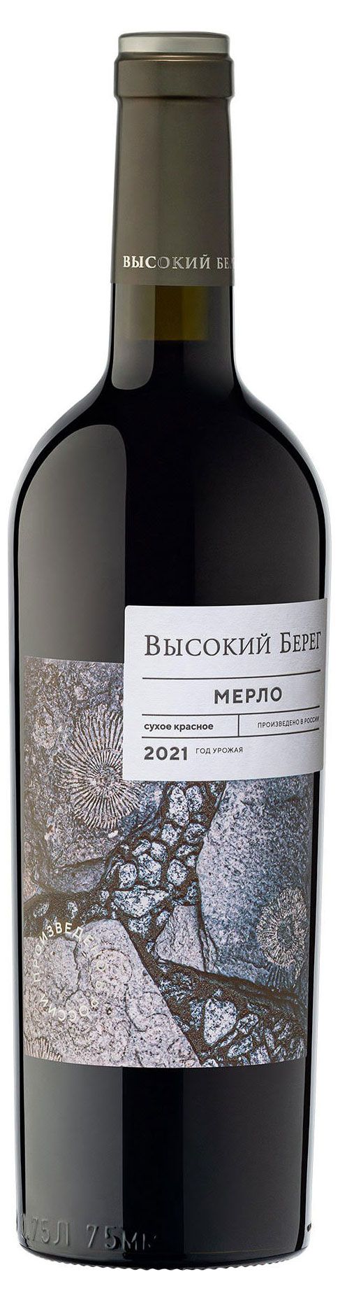 Вино Высокий Берег красное сухое Россия, 0,75 л