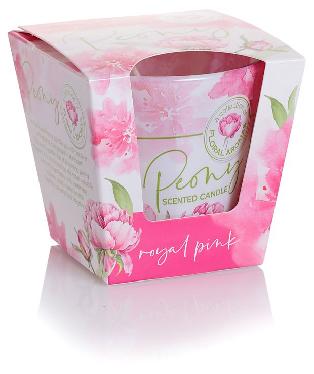 Свеча Bartek candles ароматизированная в стакане Пион, 9х8,5 см