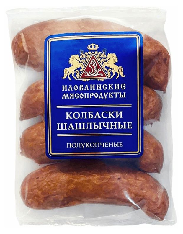 Колбаски полукопченые Иловлинские мясопродукты Шашлычные, 400 г