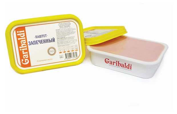 Паштет Garibaldi Запеченный из говяжьей печени охлажденный, 180 г