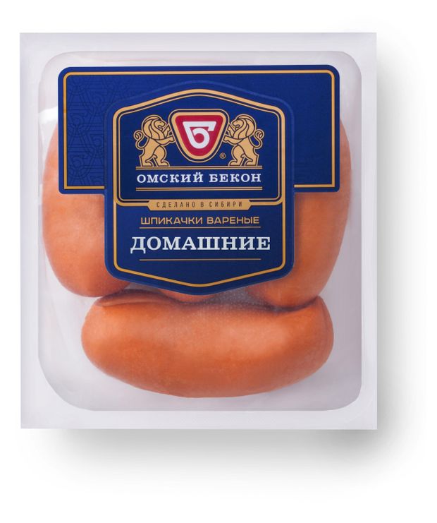 Шпикачки вареные Омский бекон Чешские, 400 г