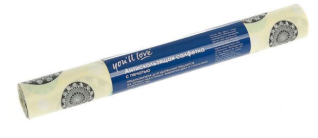 Салфетка антискользящая You'll love с печатью, 0,3х1,5 м