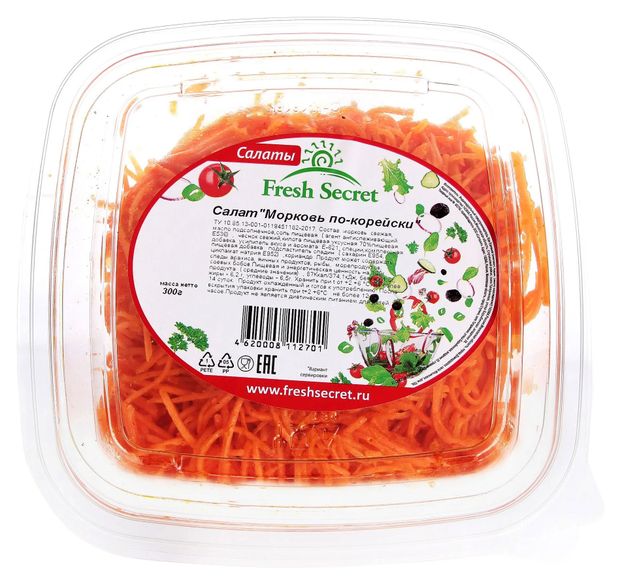 Готовая еда Морковь по-корейски Fresh Secret, 300 г
