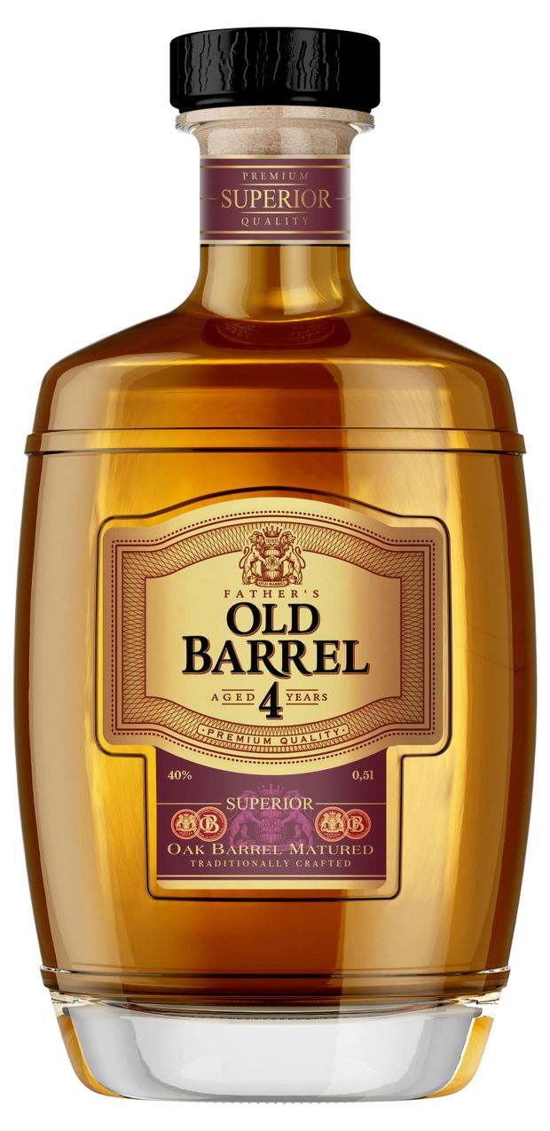 Коньяк Father's Old Barrel 4 года, 0,5 л