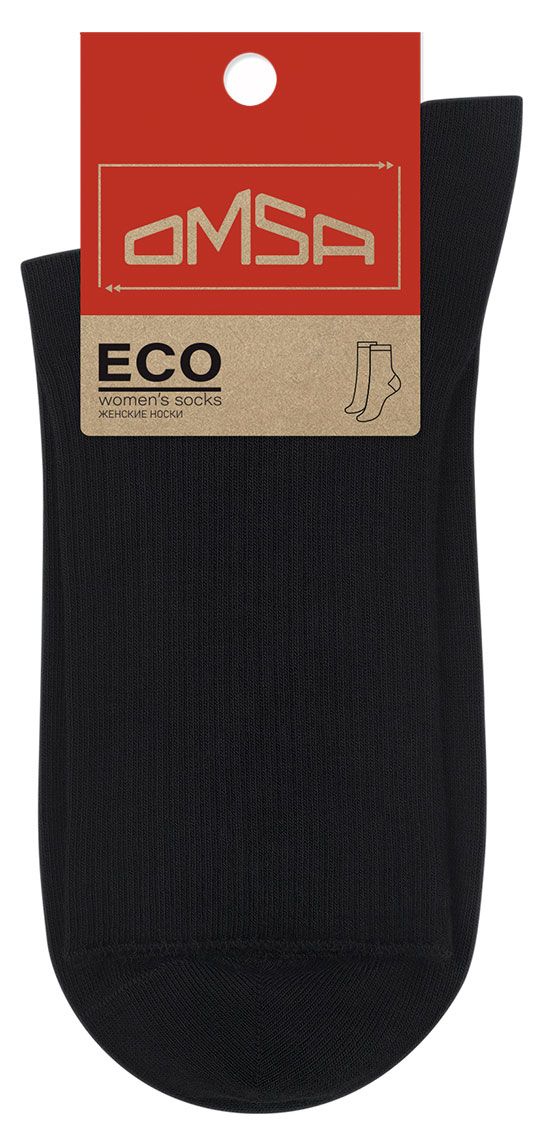 Носки женские Omsa Eco 254 черные, размер 35-38