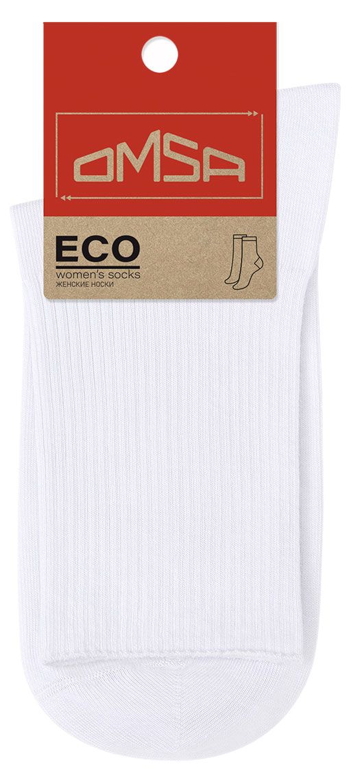 Носки женские Omsa Eco 254 белые, размер 35-38