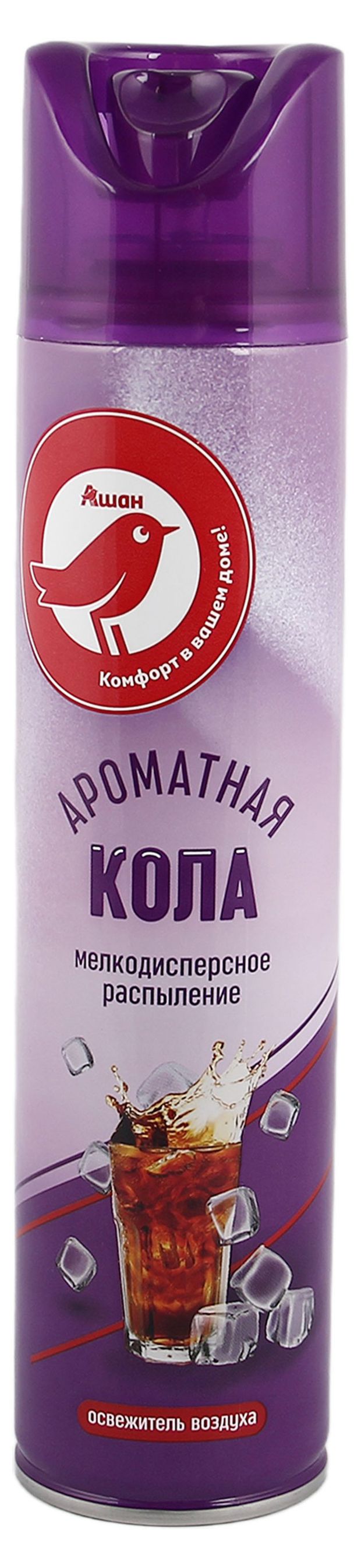 Освежитель воздуха АШАН Красная птица Ароматная кола 300 мл 90₽
