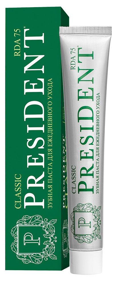 Зубная паста President Classic, 75 мл
