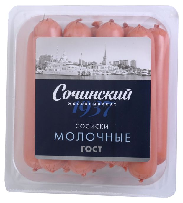 Сосиски Сочинский мясокомбинат Молочные, 525 г