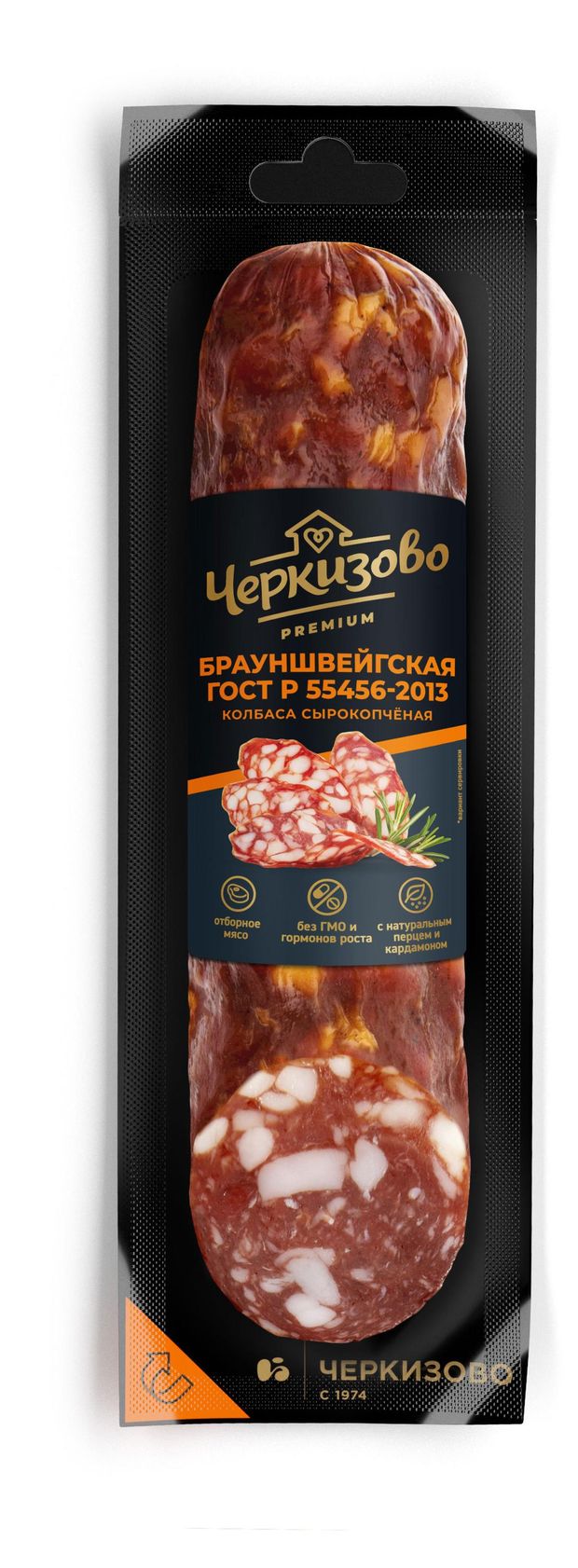 Колбаса сырокопченая Черкизово Брауншвейгская ГОСТ 200 г 420₽