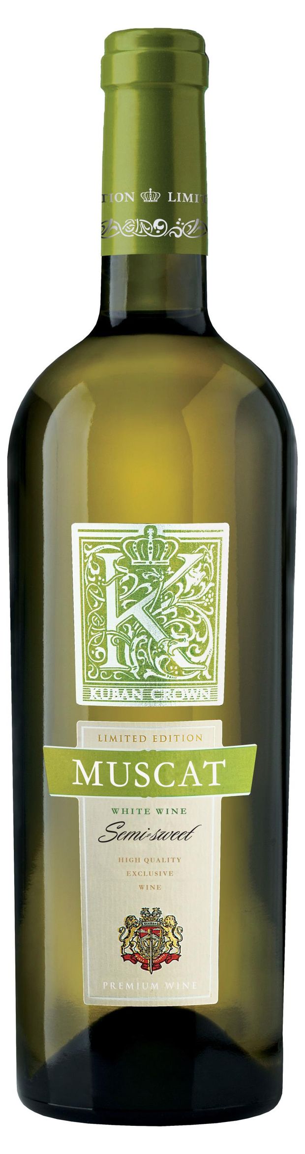 Алкоголь (самовывоз)  Ашан Вино Kuban Crown Мускат белое полусладкое Россия, 0,75 л