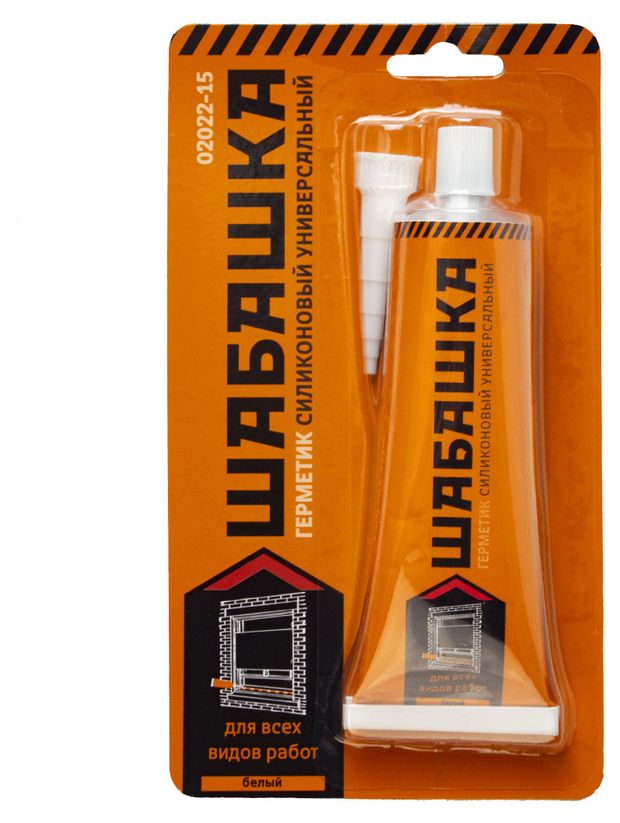 Герметик силиконовый Шабашка универсальный белый 85 мл 140₽