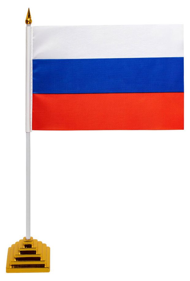 Флаг настольный STAFF Россия 14х21 см 80₽