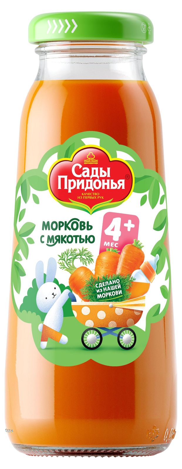 Нектар Сады Придонья морковный с 4 месяцев, 200 мл