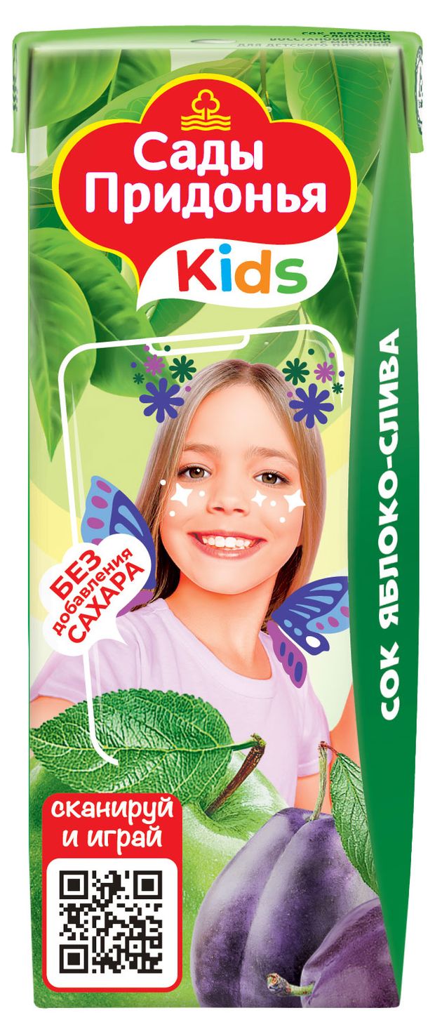 Сок Сады Придонья яблочно-сливовый 200 мл 38₽