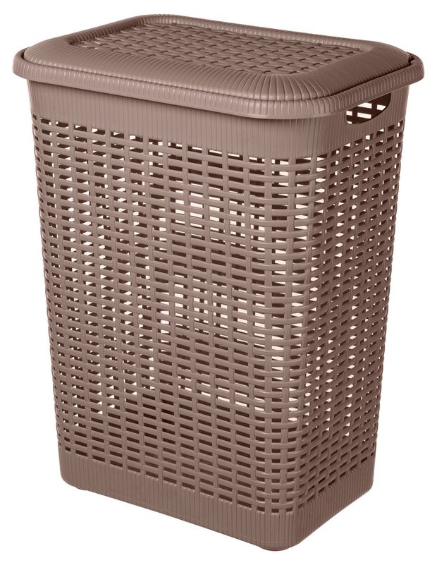 Корзина для белья Бытпласт Rattan Style, 50 л