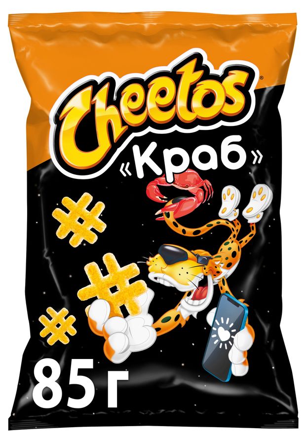 Снеки кукурузные Cheetos Краб 85 г 100₽