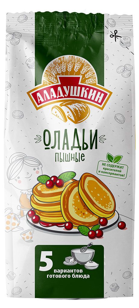 Смесь для выпечки Аладушкин Оладьи пышные 400 г 130₽