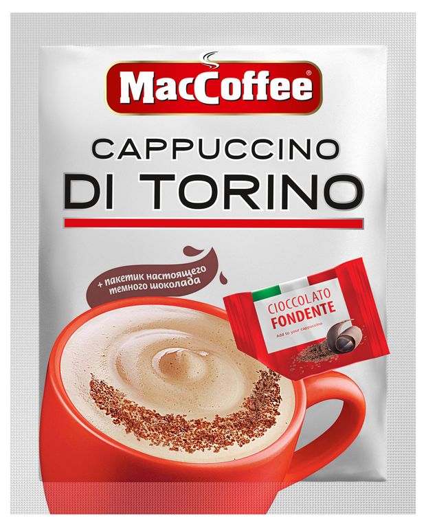 Кофейный напиток MacCoffee Cappuccino di Torino с шоколадной крошкой 255 г 27₽