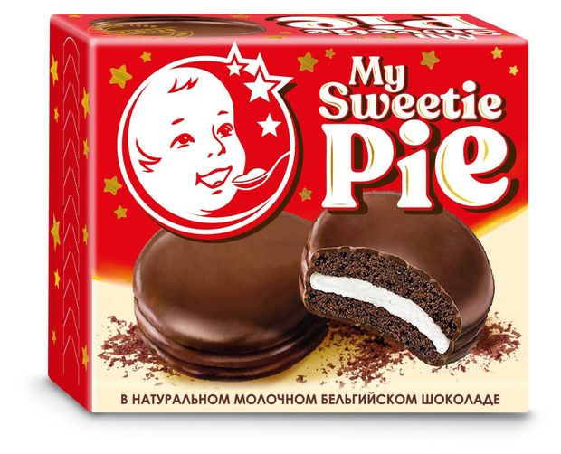 Десерт бисквитное суфле ЗГДиОП им. В.П.Пастухова My Sweetie Pie Пирожное в молочном бельгийском шоколаде БЗМЖ охлажденный, 60 г