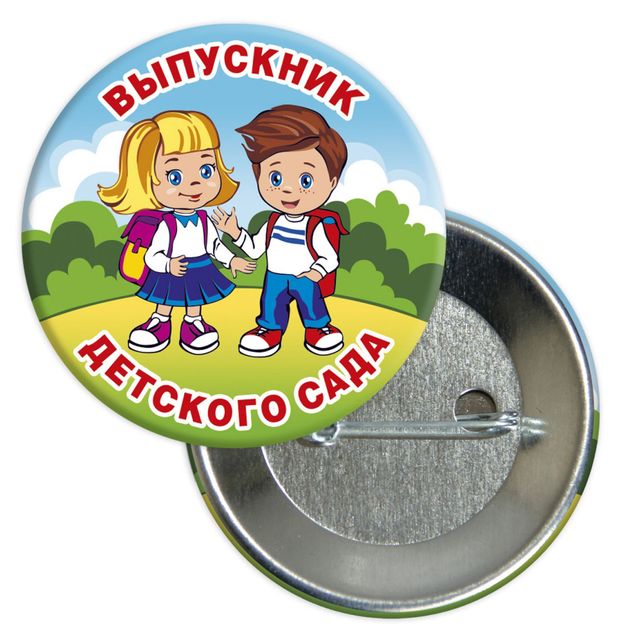 Значок Стрекоза Выпускник 56 мм 14₽