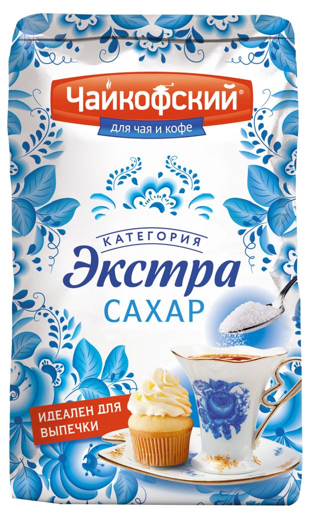 Сахар Чайкофский Экстра кристаллический, 900 г