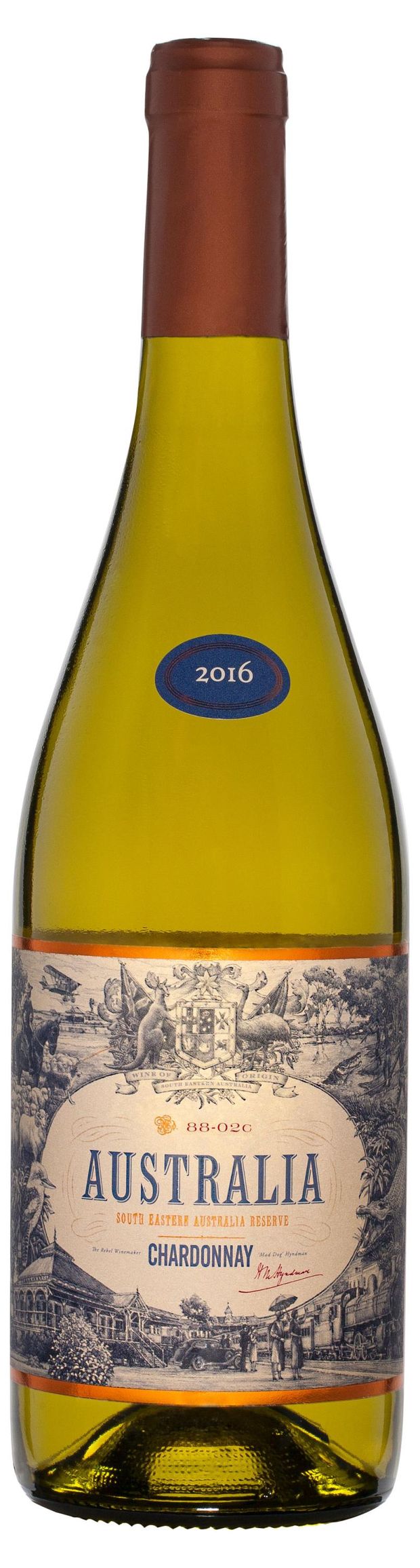 Вино Australia Chardonnay ординарное сортовое белое сухое Бельгия, 0,75 л
