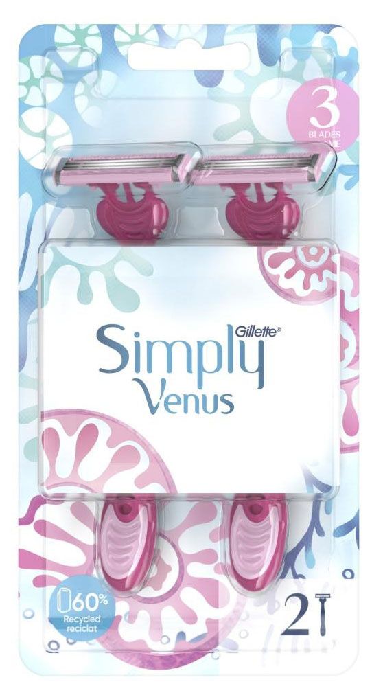Бритва женская одноразовая Venus Simply 3 2 шт 318₽