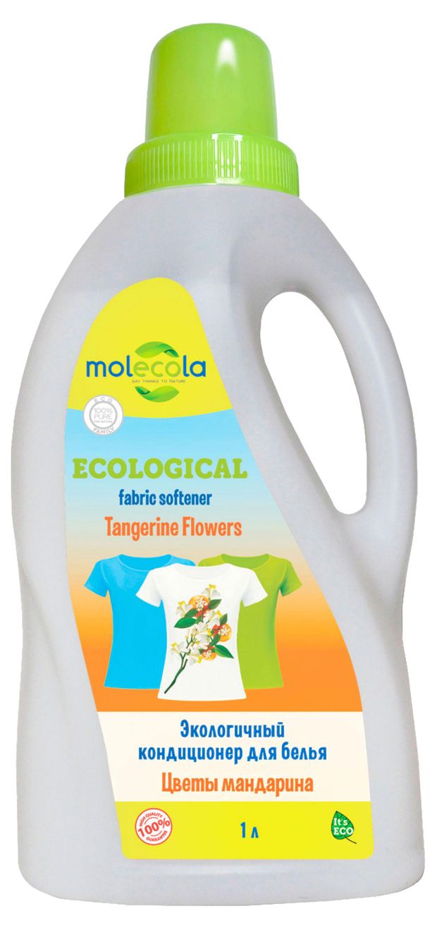фото Гель для стирки цветного белья molecola цветы мандарина, 1.5 л