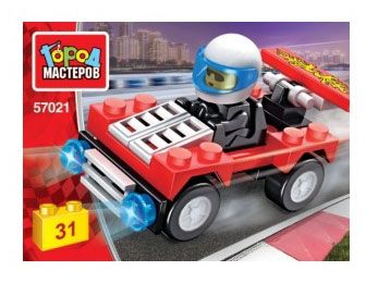 Конструктор Город мастеров гоночный болид, 31 деталь