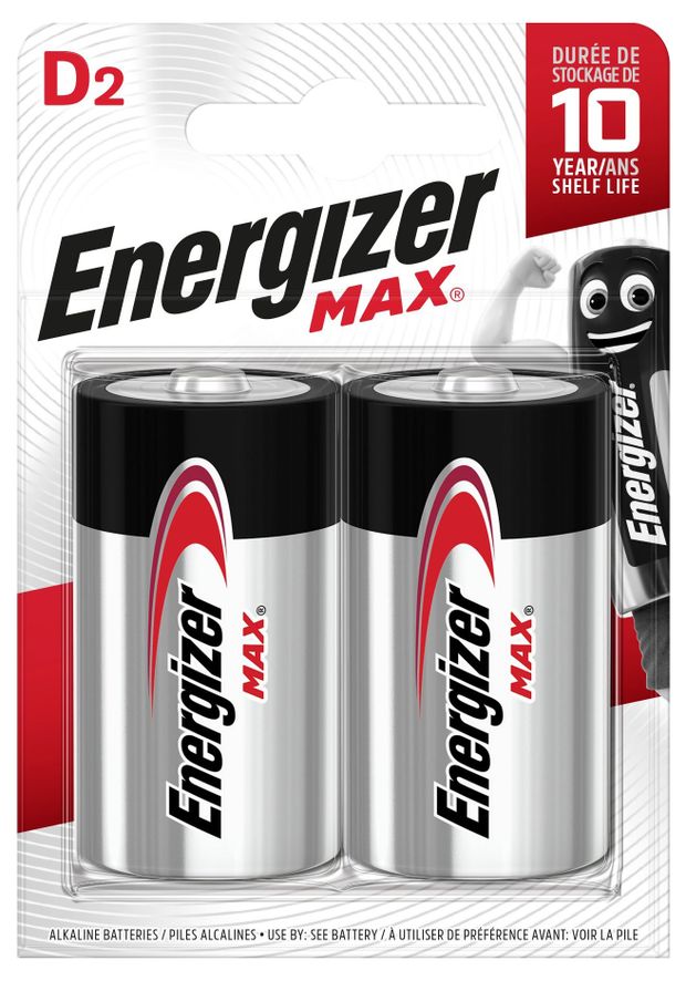 Батарейка ENERGIZER Max d 2 шт 1150₽