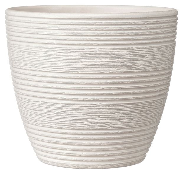 Горшок керамический Халва-А белый без поддона, 21 см