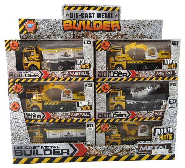 Машина Due-Cast Metal Строительная техника, 1шт в ассортименте