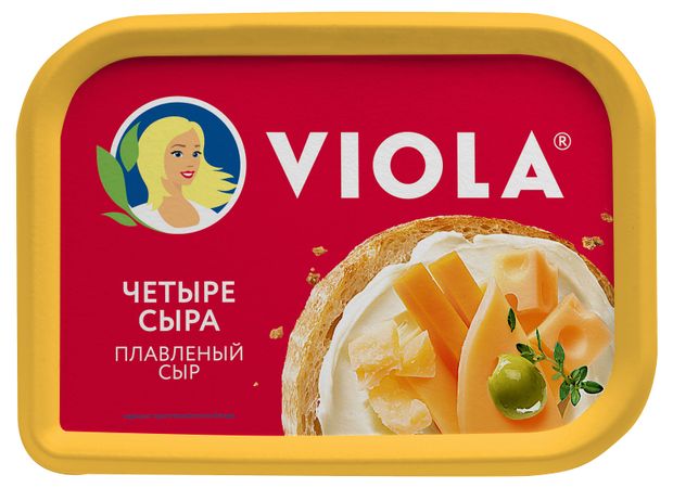 Сыр плавленый Viola четыре сыра 50% БЗМЖ, 200 г