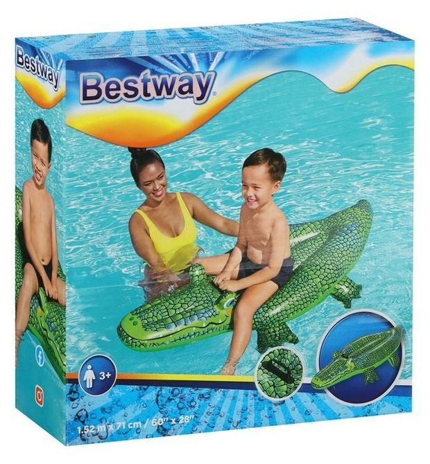 Спорт и отдых  Ашан Игрушка надувная BESTWAY Крокодил, 152х71 см