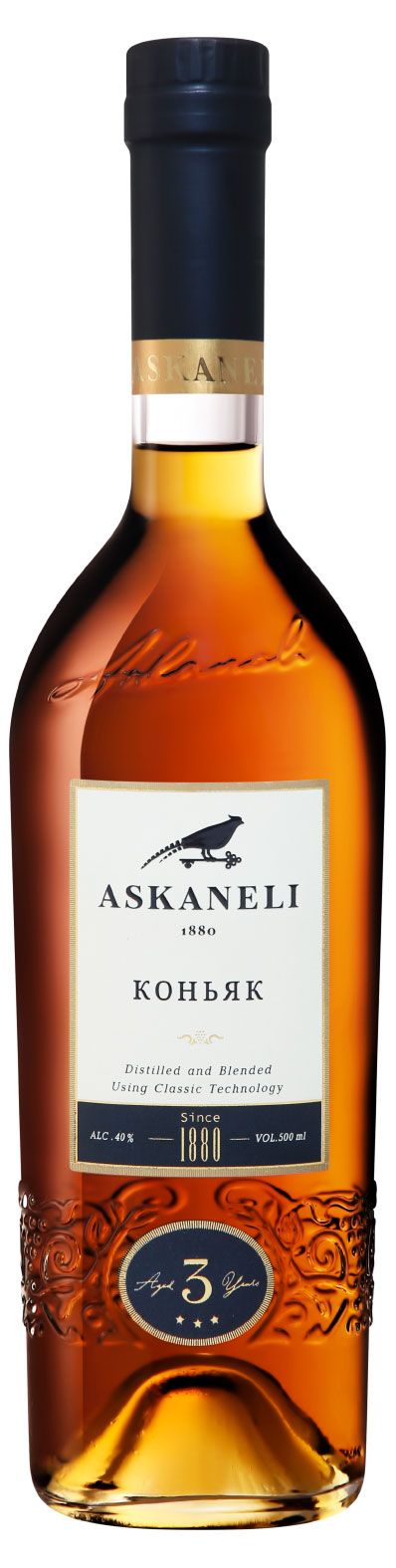 Коньяк Асканели трёхлетний Грузия, 0,5 л