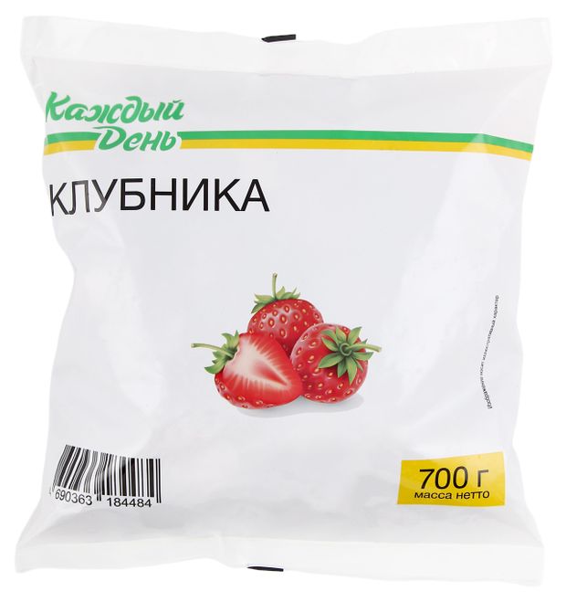 Ягодная смесь Клубника Каждый день замороженная, 700 г