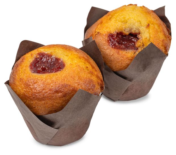 Маффин АШАН ванильный с клубничной начинкой 2х110 г 141₽