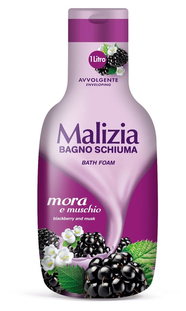 Пена для душа и ванны Malizia Moramuschio Мускус и ежевика 1 л 570₽