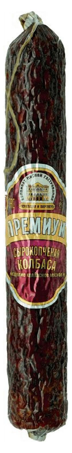 Колбаса сырокопченая Черкашин и Партнеръ Премиум полусухая, 230 г