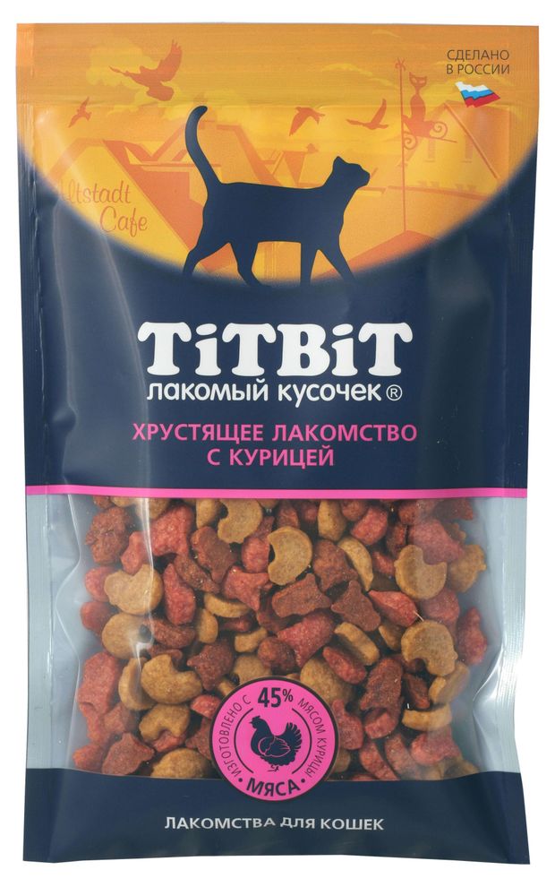 Лакомство для кошек TiTBiT с курицей, 60 г