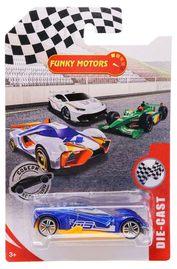 Машинки Funky Toys die-cast 1/64, 1 шт