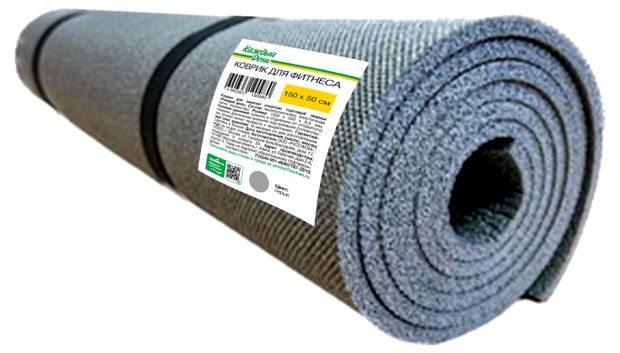 Коврик для фитнеса Каждый день серый 150х50 см 400₽