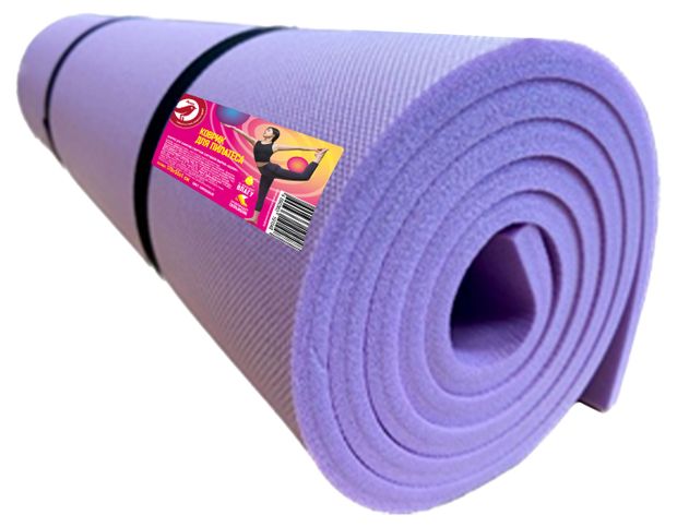 Коврик для пилатеса АШАН Красная птица сиреневый 170х55 см 650₽