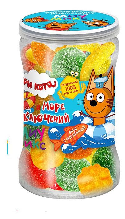 Мармелад жевательный Три кота с кислинкой, 120 г