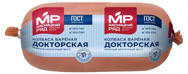 Колбаса вареная Мясницкий ряд Докторская ГОСТ 400 г 210₽
